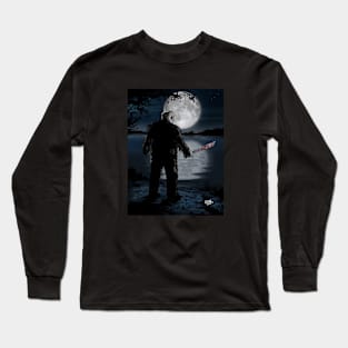 Crystal lake moon Long Sleeve T-Shirt